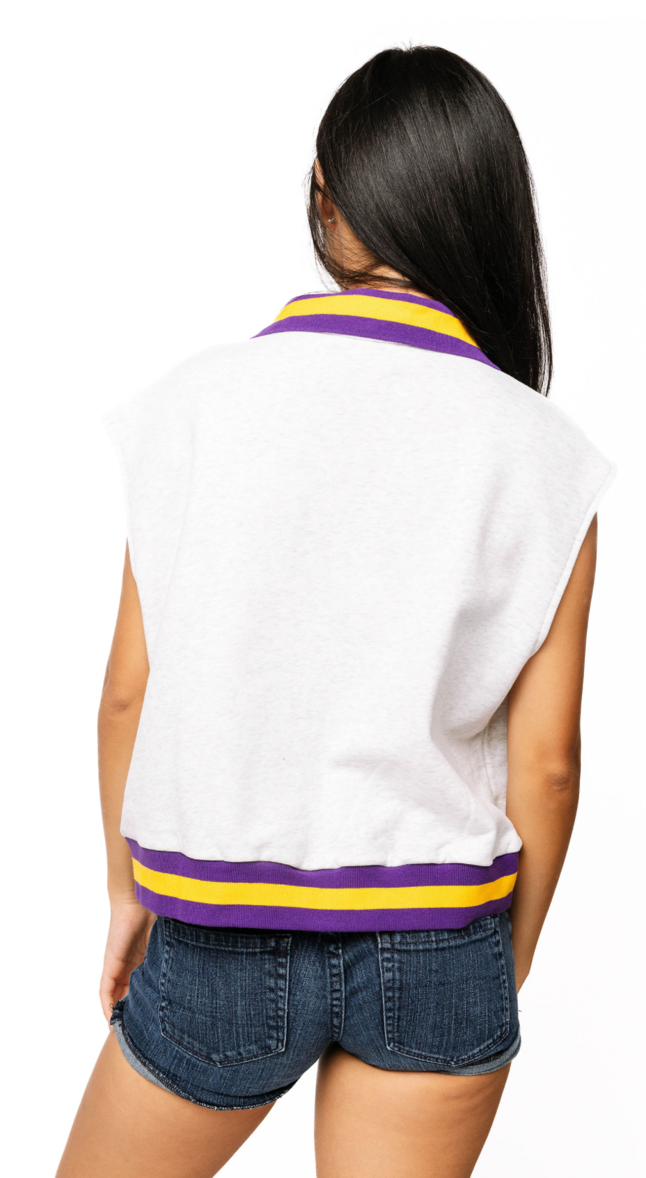 Licensed Sample - ECU Striped Collar Circular Mascot Tank