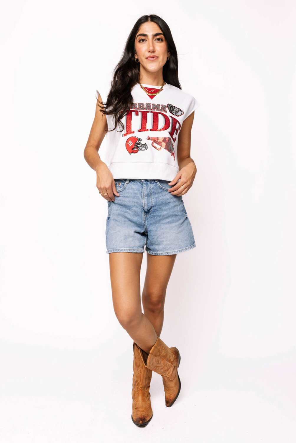 Licensed Sample - Alabama Megaphone and Icons V Sweatshirt Tank