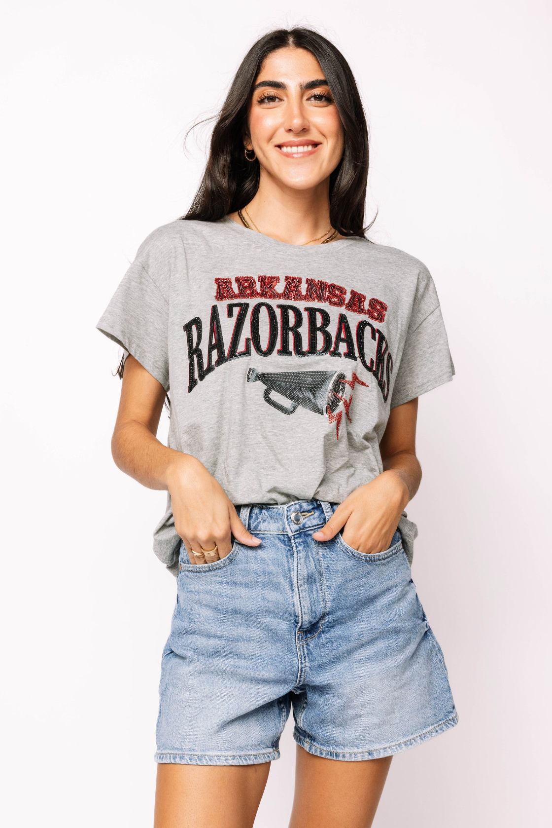 Licensed Sample - Arkansas Megaphone and Icons Tee
