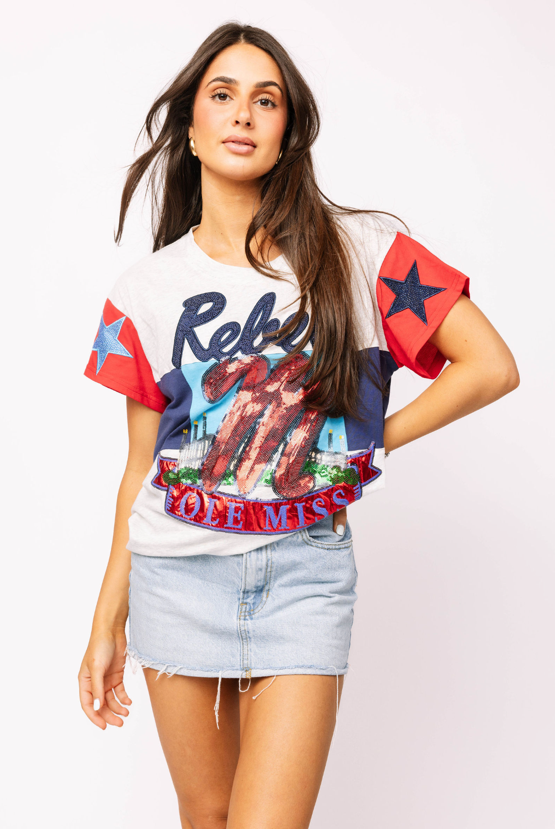 Licensed Sample - Ole Miss State Vintage Stadium Star Tee