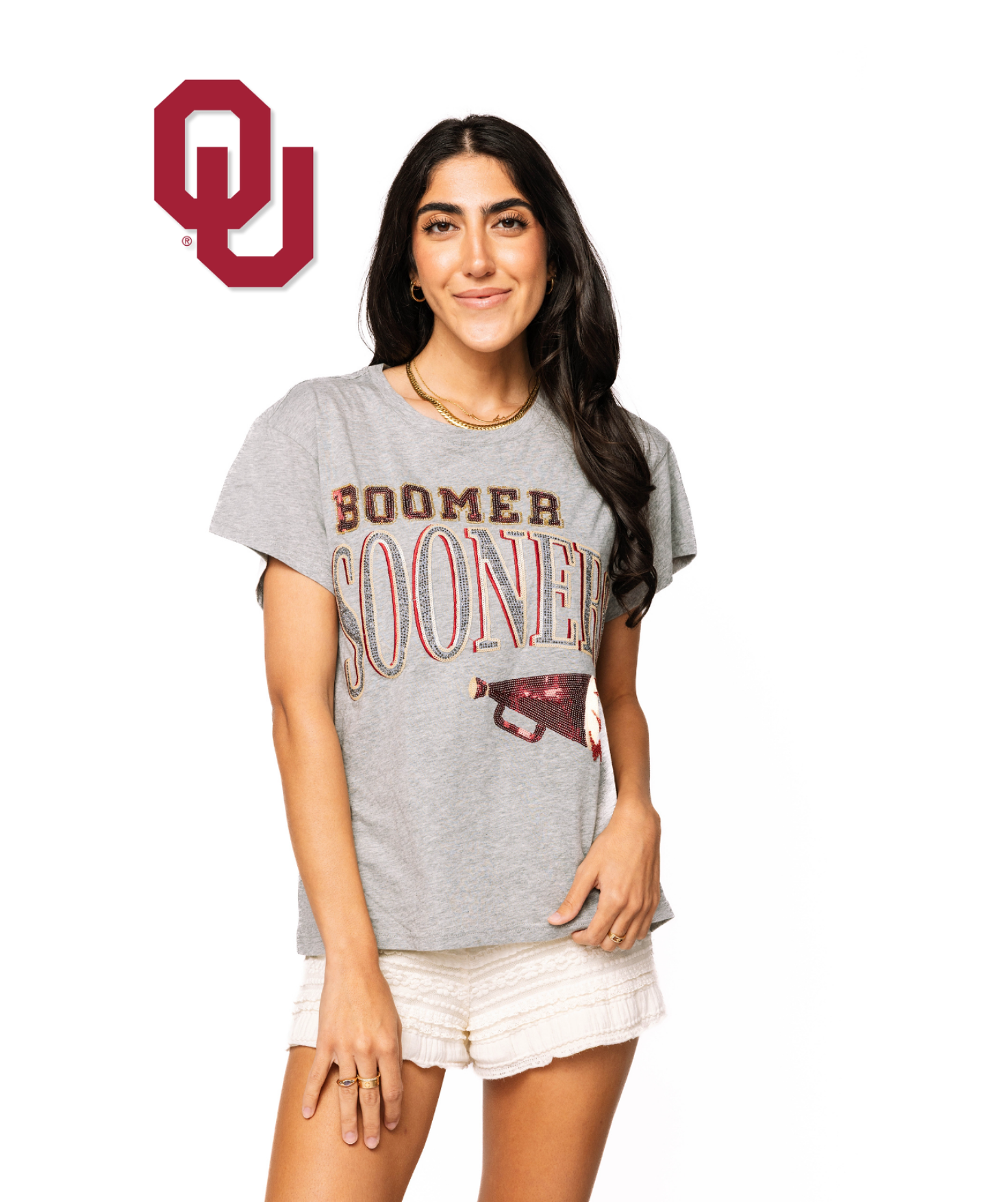 Licensed Sample - Oklahoma Megaphone and Icons Tee