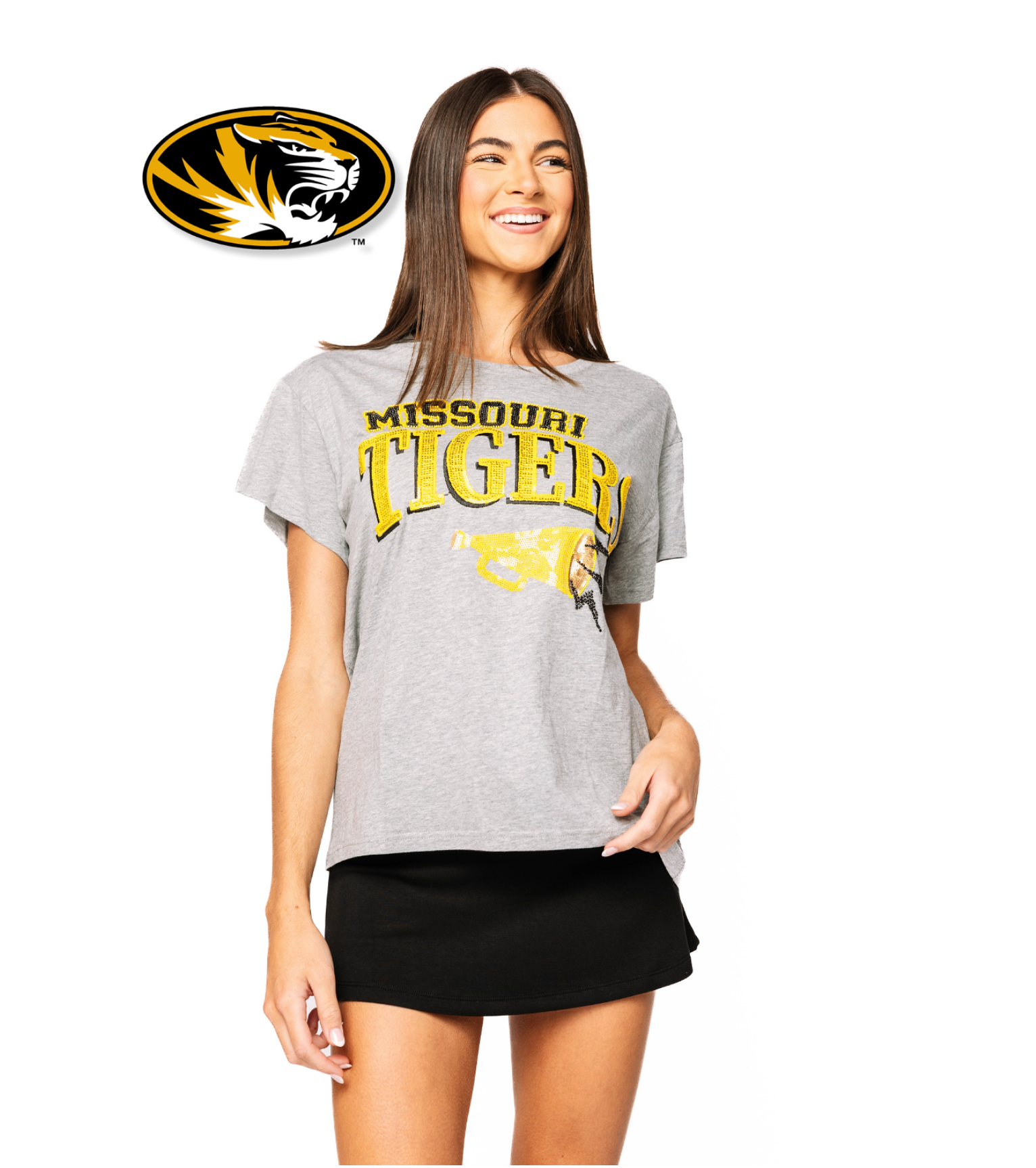 Licensed Sample - Mizzou Megaphone and Icons Tee