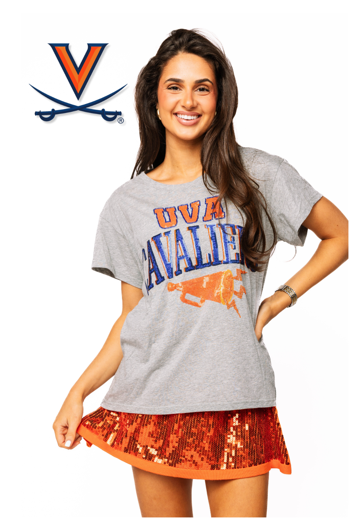 Licensed Sample - Virginia Megaphone and Icons Tee