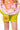 Kids Pink & Green Colorblock Orange QOS Logo Short