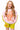 Kids Pink & Green Colorblock Orange QOS Logo Short