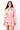 Sample- Pink Pineapple Smocked Zip Up Dress