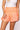 Neon Orange Sequin Stripe Smocked Shorts