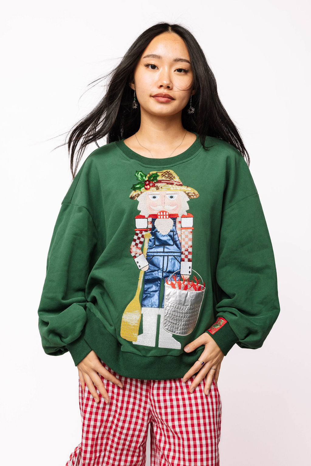 Dark Green Cajun Nutcracker Sweatshirt