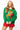 Green Rhinestone Rudolph Wearing A Wreath Sweatshirt