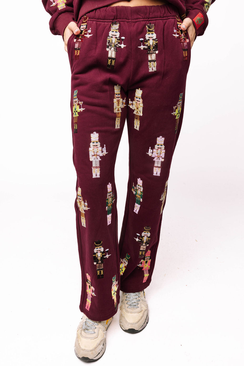 Plum Cocktail Serving Nutcracker Sweatpant