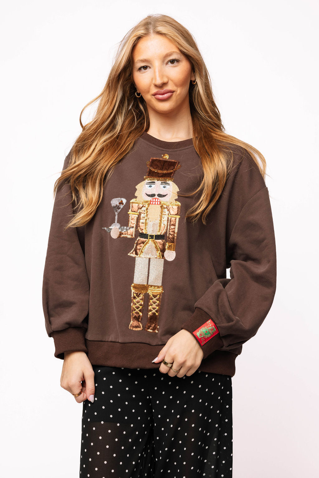 Brown Espresso Martini Serving Nutcracker Sweatshirt