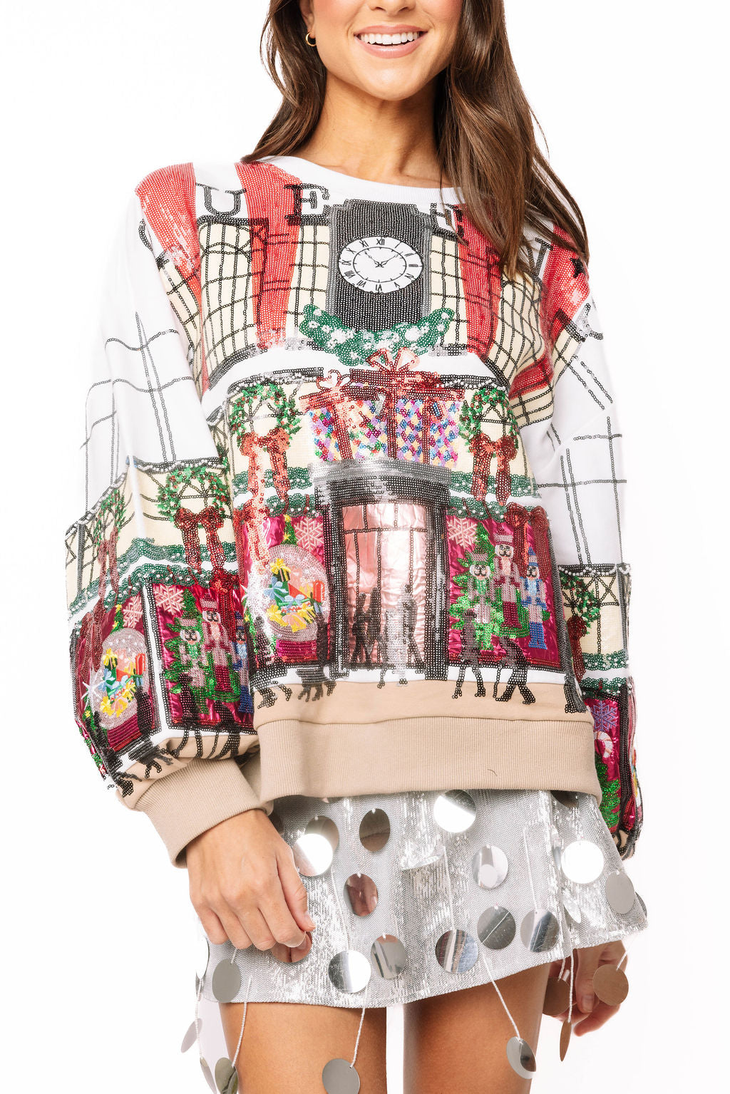 Multi Store at Christmas Time Window Display Sweatshirt