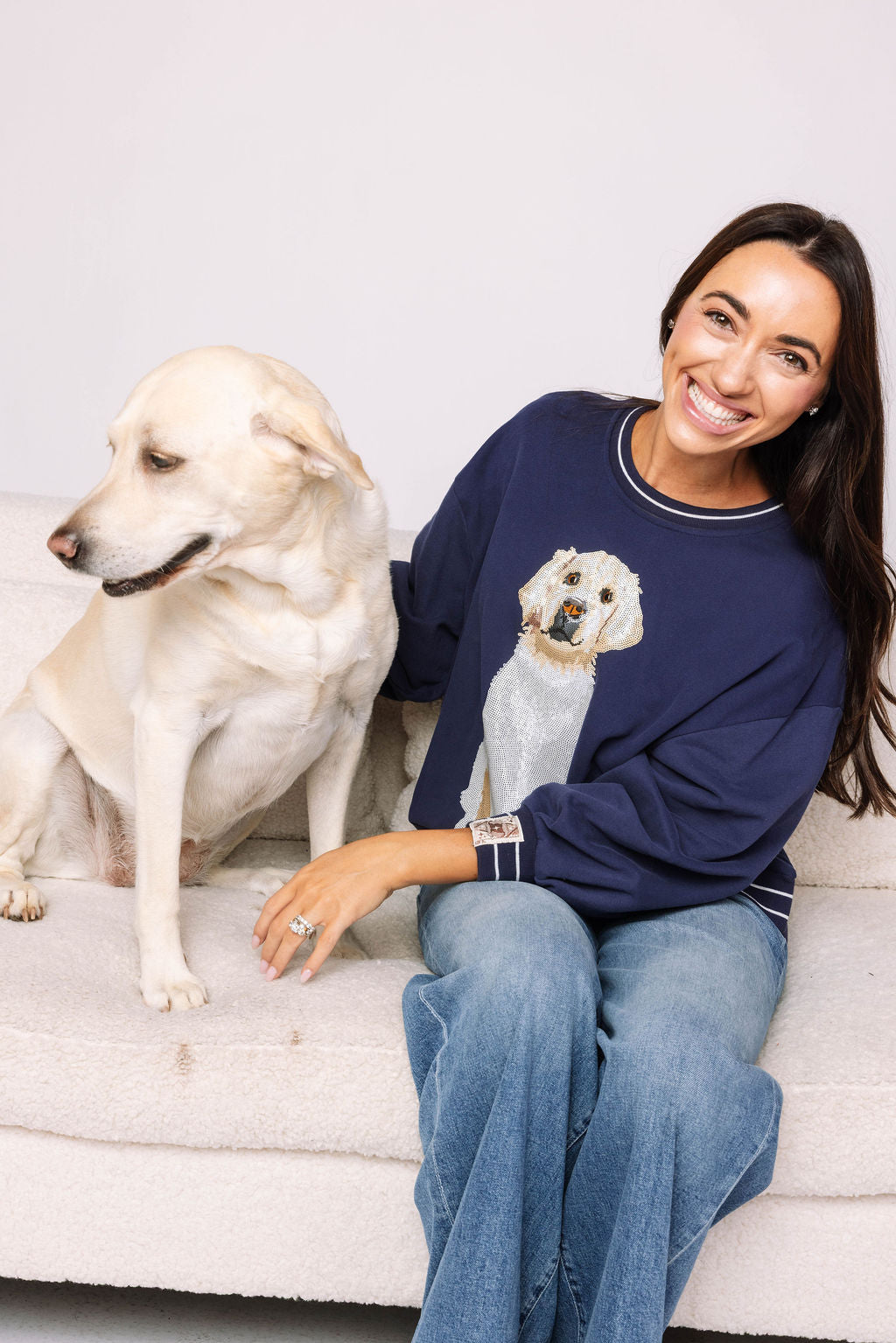 Navy Golden Retriever Sweatshirt