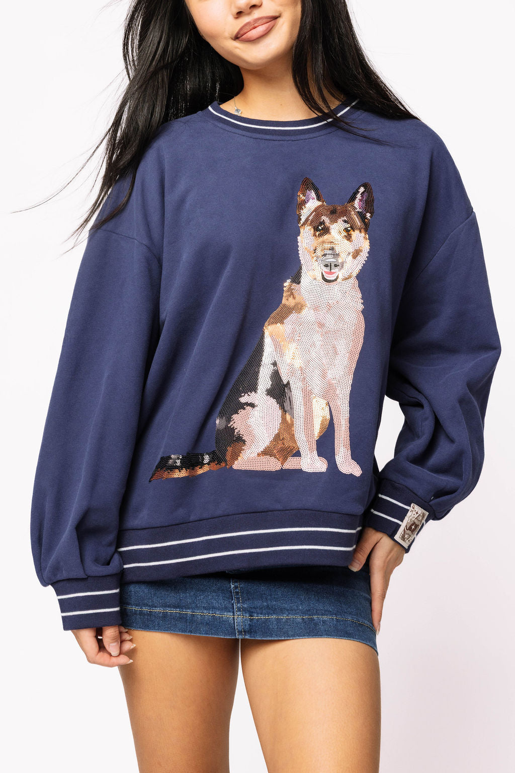 Navy German Shepherd Sweatshirt