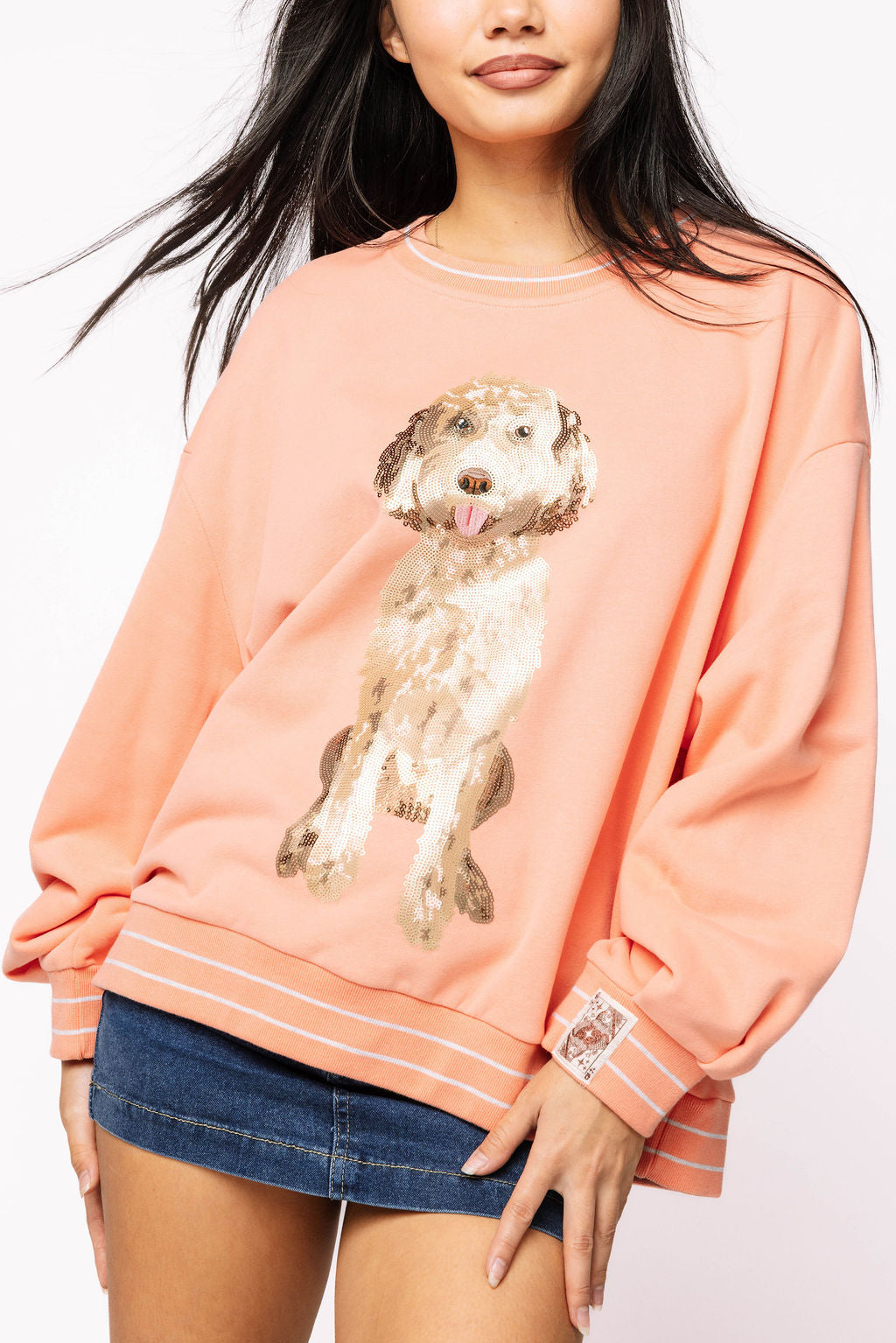 Peach Doodle Sweatshirt
