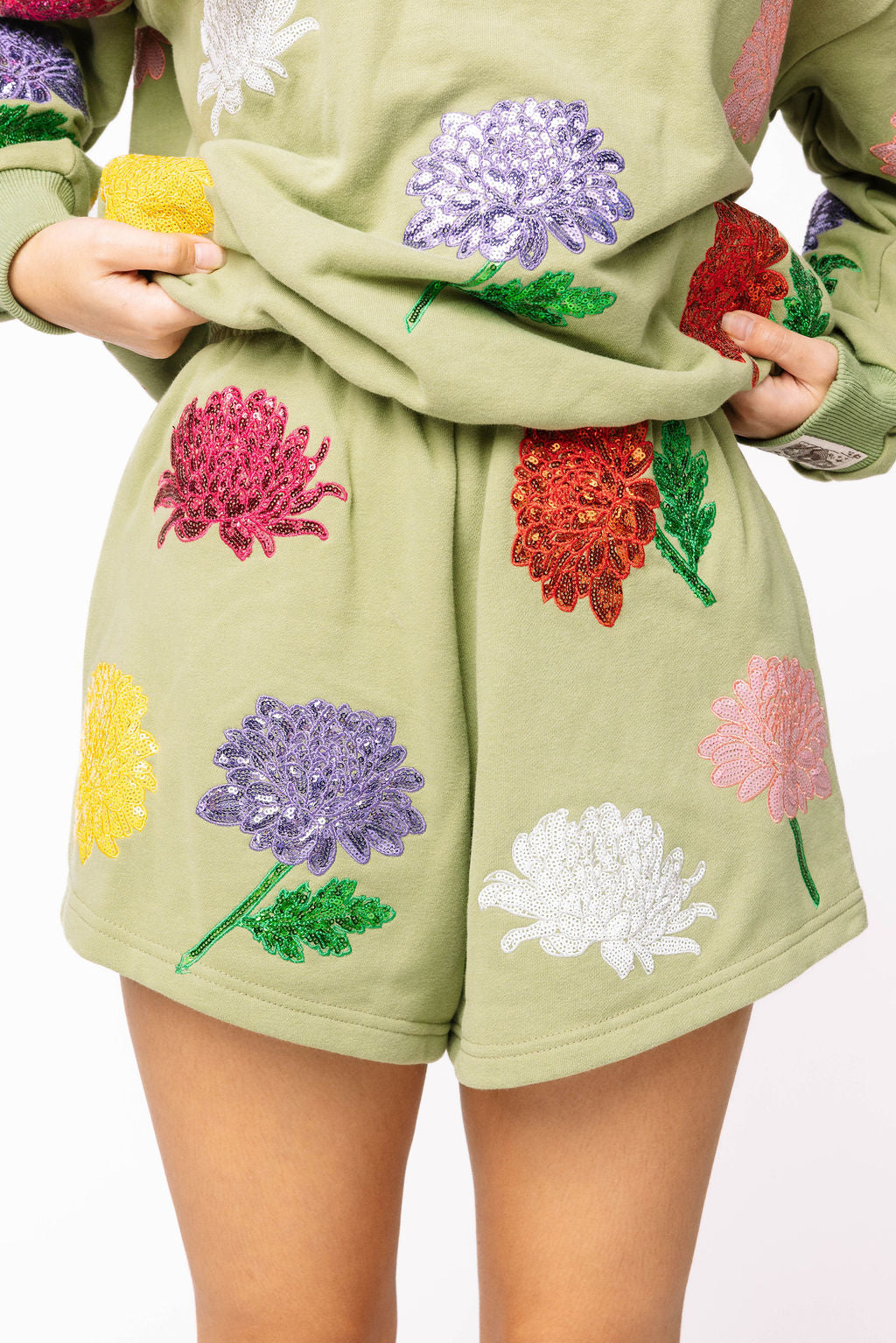 Sample Mossy Green Multi Mums Short