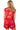 Sample Red Multi Outline Footballs Knit Drawstring Romper