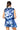 Sample Royal Sequin Pailette Tiger Knit Tank & Skirt Set