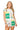 Sample White Colorblock Trim Multi Tennis Icon Knit Tie Waist Romper