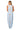 Sample Light Blue, Ivory & Orange Stripe Sequin Footballs Maxi Tank Dress