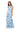 Sample Light Blue, Ivory & Navy Stripe Sequin Footballs Maxi Tank Dress