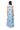 Sample Light Blue, Ivory & Navy Stripe Sequin Footballs Maxi Tank Dress