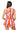 Sample Red, Ivory & Royal Blue Stripe Sequin Football Tie Back Tank & Short Set