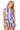 Sample Purple, Ivory & Light Blue Stripe Sequin Football Tie Back Tank & Short Set