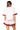 Sample Maroon Trim Sequin Football Button Up Top & Short Set