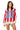 Sample Red Striped Light Blue Jeweled '00' Sweater