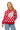 Sample Crimson & White Polka Dot Foam Finger Long Sleeve Knit Top
