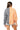 Sample Orange & Navy Gingham Tiger Button Up Long Sleeve Top