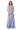 Sample Royal, Ivory & Orange Stripe Sequin Footballs Maxi Tank Dress
