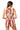 Sample Maroon, Ivory & Powder Stripe Sequin Football Tie Back Tank & Short Set