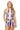 Sample Royal, Ivory & Yellow Stripe Sequin Football Tie Back Tank & Short Set