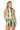 Sample Green, Ivory & Orange Stripe Sequin Football Tie Back Tank & Short Set