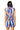Sample Royal, Ivory & Orange Stripe Sequin Football Tie Back Tank & Short Set