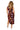 Sample Maroon Multi outline Footballs Knit Midi Dress