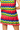 Sample Rainbow Rhinestone Zig Zag Knit Skirt