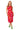Sample Red Multi outline Footballs Knit Midi Dress