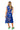 Sample Royal Multi Outline Footballs Knit Midi Dress