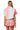 Sample Red & Grey Colorblock Sequin Button up Top & Skort Set