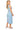 Sample Light Blue Multi Outline Footballs Knit Midi Dress