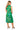 Sample Green Multi Outline Footballs Knit Midi Dress