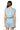 Sample Light Blue Multi Outline Footballs Knit Drawstring Romper