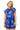 Sample Royal Multi Outline Footballs Knit Drawstring Romper