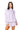 Lavender Scattered Jewel QOS Card Logo Mock Neck Sweatshirt