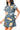 Licensed Tennessee Denim Multi Rhinestone Scattered Logo Tie Romper