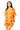 Sample Bright Orange Scattered Rhinestone Footballs PJ Top & Short Set