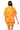 Sample Bright Orange Scattered Rhinestone Footballs PJ Top & Short Set
